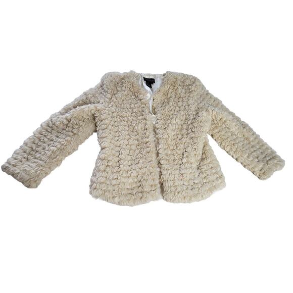 Live a Little Jackets & Blazers - Live a Little Top Coat Jacket Womens Size Large Faux Fur Cream/White Size XL